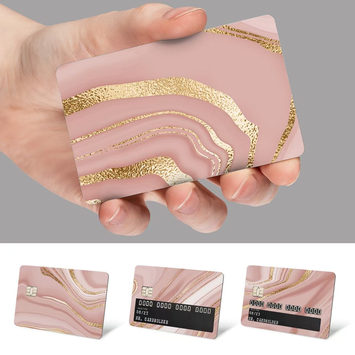 Custom Waterproof Universal Cartoon Advertising Bank Credit Card Covers Stickers