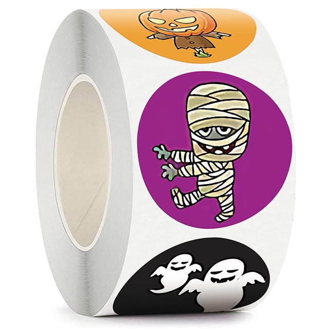 Pumpkin Cartoon Decorative Sticker Happy Halloween Festival Candy Bag Chocolate Box Seal Stickers