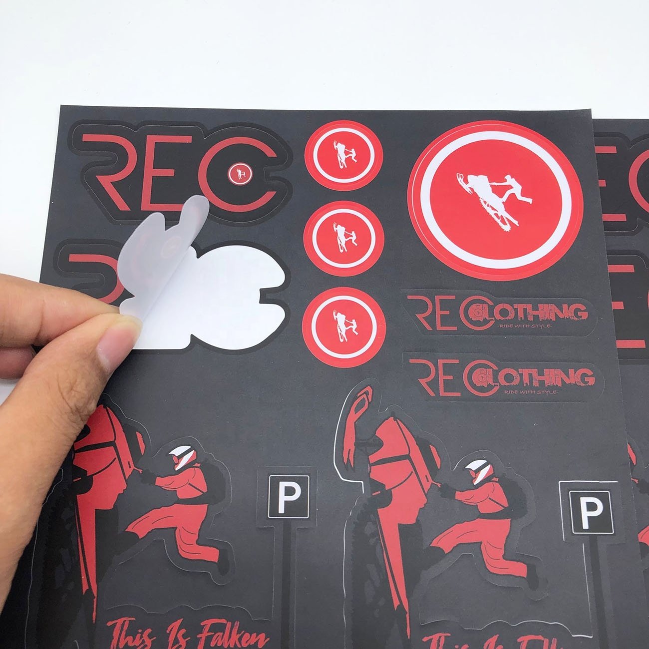 Customized Self Adhesive Anime Stickers Paper Vinyl Logo Printing Kawaii Cute Cartoon Kiss Cut Stickers Sheet
