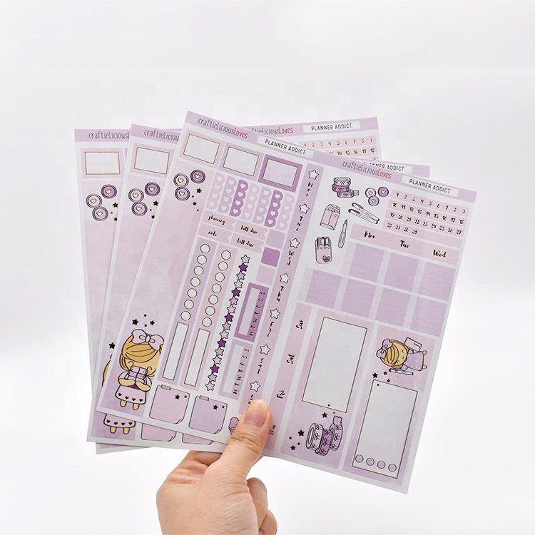 Custom Characters vinyl paper Animal Cartoon Korean Cute Stickers sheet