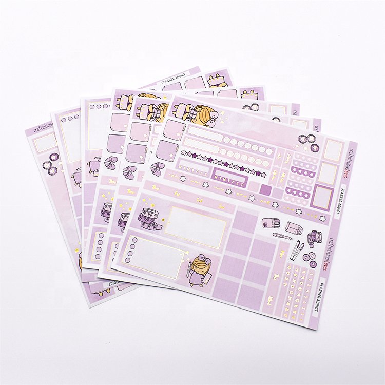 Custom Characters vinyl paper Animal Cartoon Korean Cute Stickers sheet