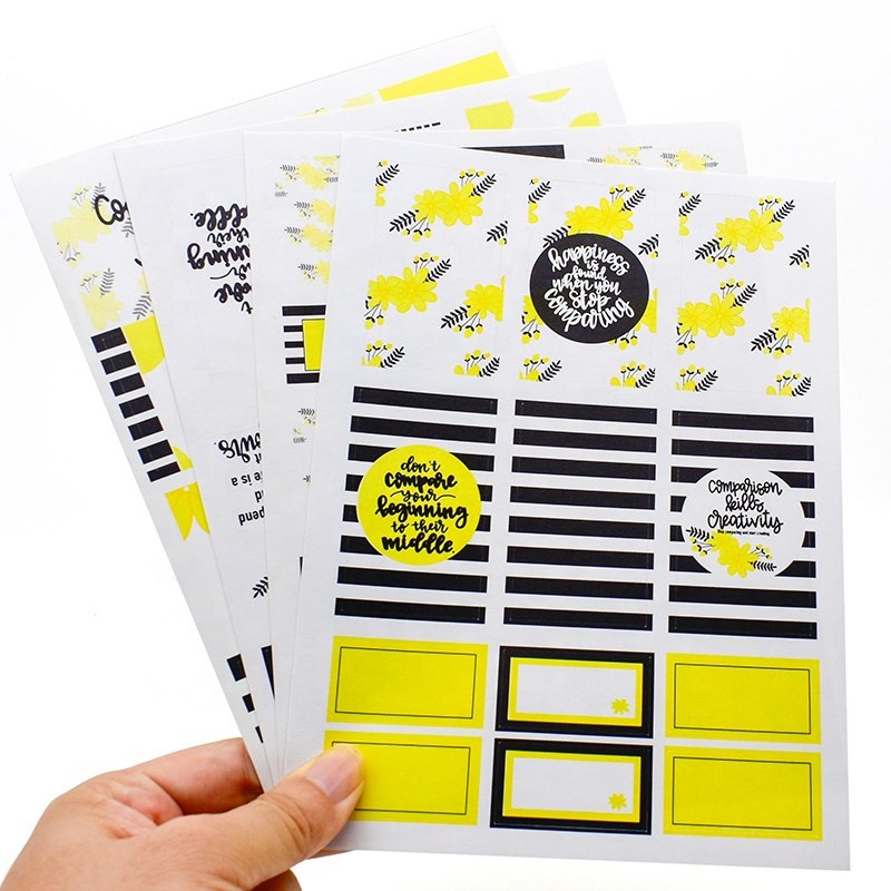 Custom Characters vinyl paper Animal Cartoon Korean Cute Stickers sheet