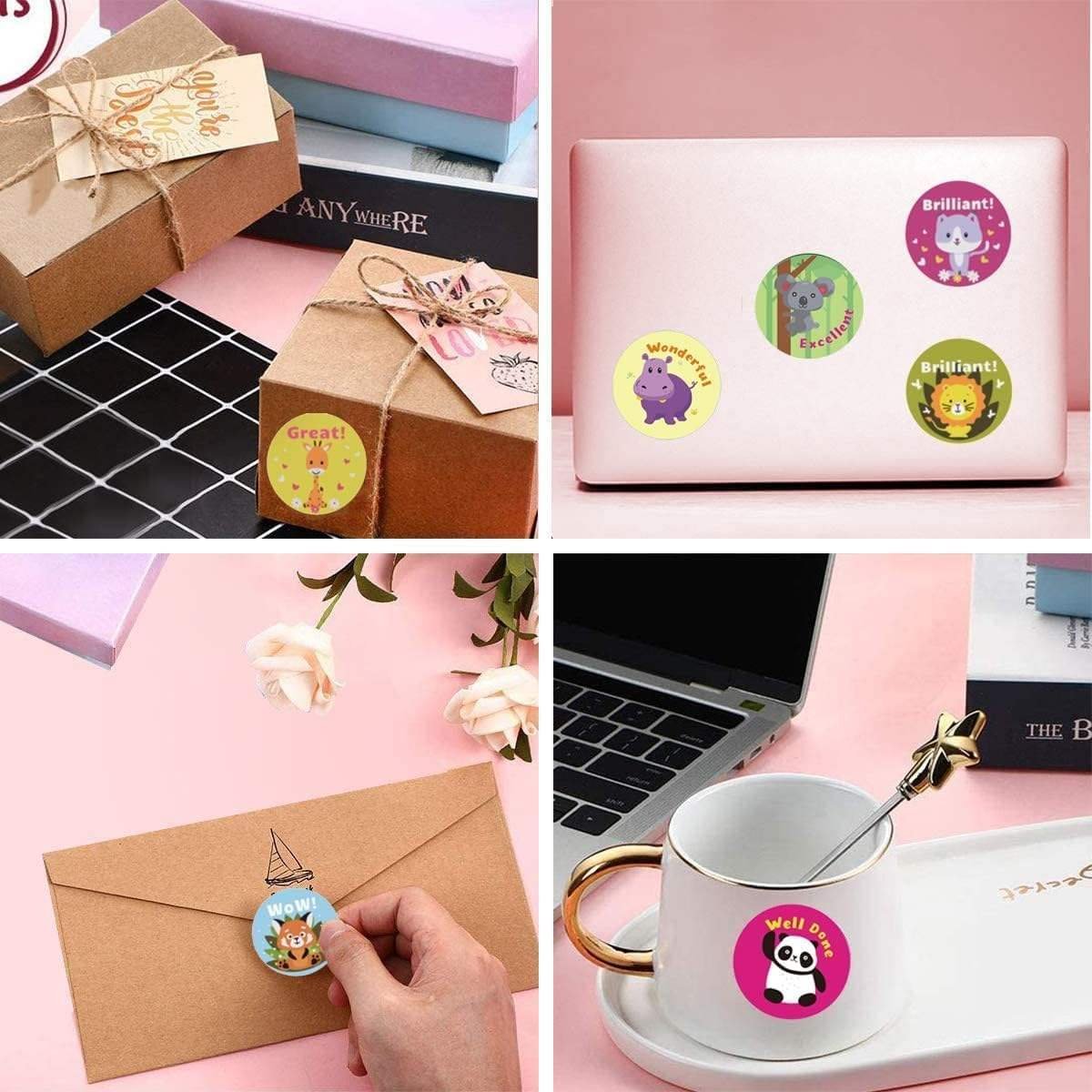 Cartoon Packaging label Printing Machine Roll Sticker custom Gold Foil Stamping Paper school Label Personalize book Labels