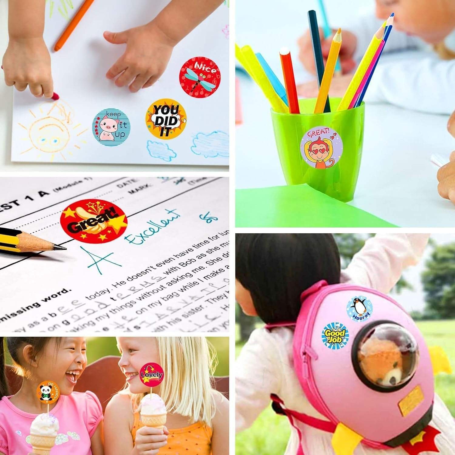 Cartoon Packaging label Printing Machine Roll Sticker custom Gold Foil Stamping Paper school Label Personalize book Labels