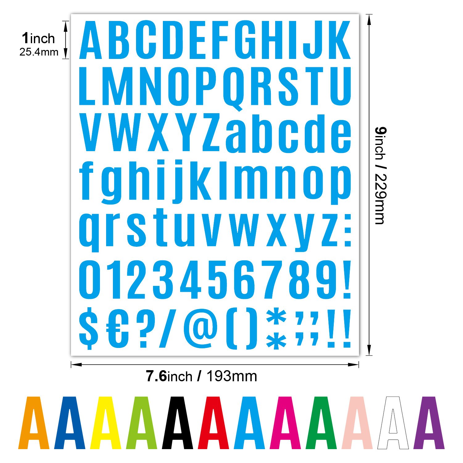 Custom English Letters Sticker 12 Sheets Colorful Gift Alphabet Sticker Self Adhesive Scrapbooking Gift Box Decorative Sticker