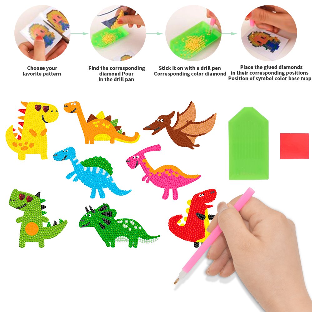 Wholesale children's diamond painting set 5D DIY diamond set by digital painting, handmade stickers, children's handicrafts