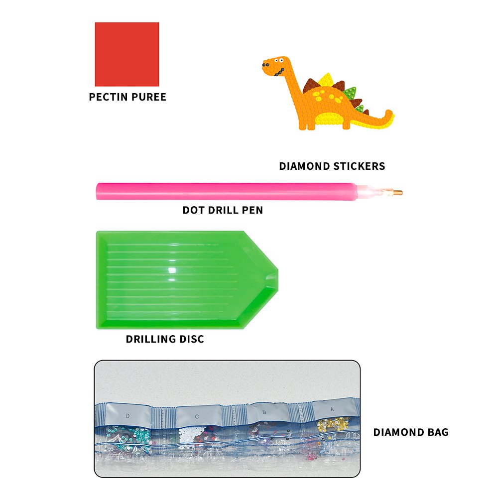 Wholesale children's diamond painting set 5D DIY diamond set by digital painting, handmade stickers, children's handicrafts