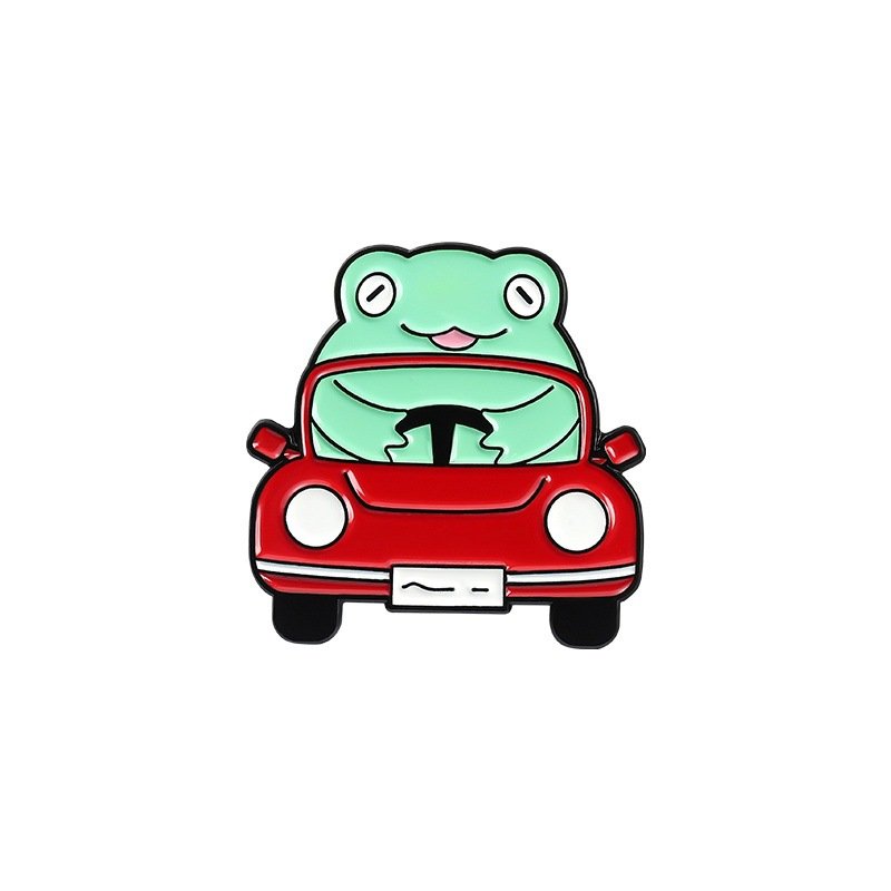 Wholesale low price different cartoon green cartoon frog enamel pin anime metal pin collection