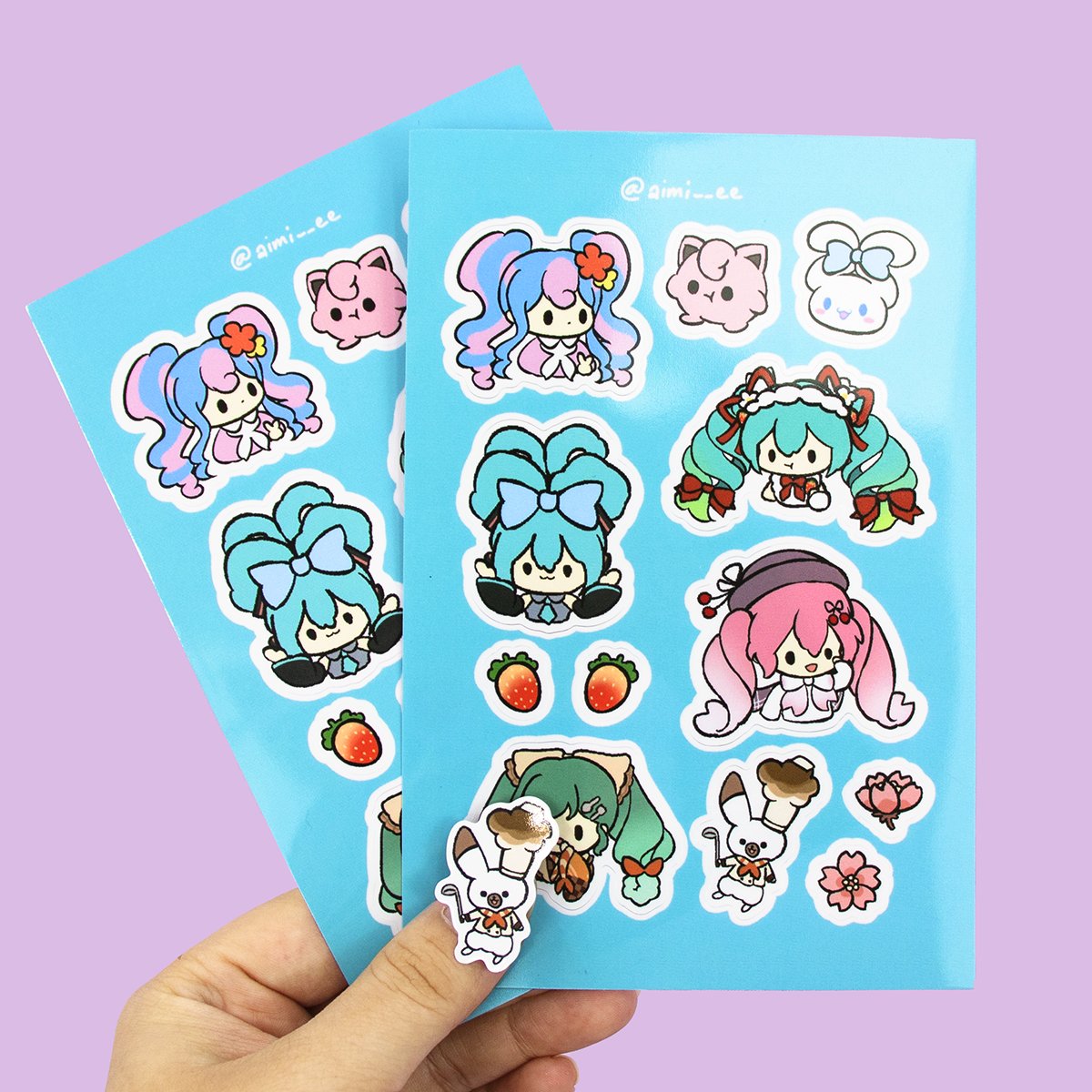 Customized Vinyl Sticker Sheet Decorative Laptop Notebook Agenda Scrapbook Journal Cartoon Stickers