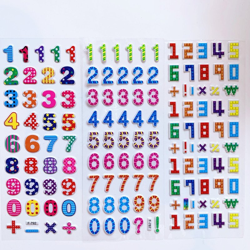 Kids Educational Toys Cartoon English Alphabet Letters Number Stickers