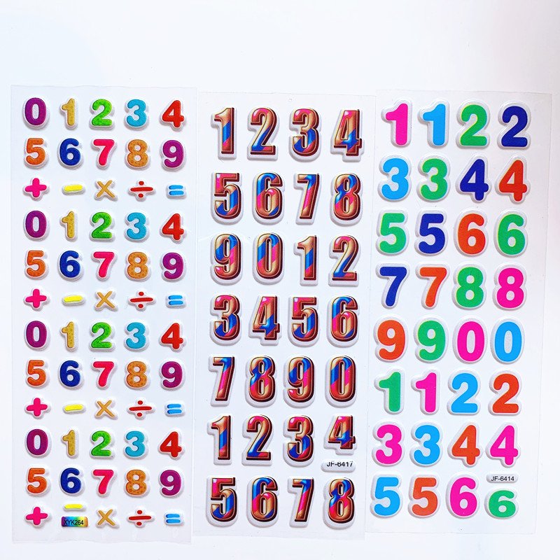 Kids Educational Toys Cartoon English Alphabet Letters Number Stickers