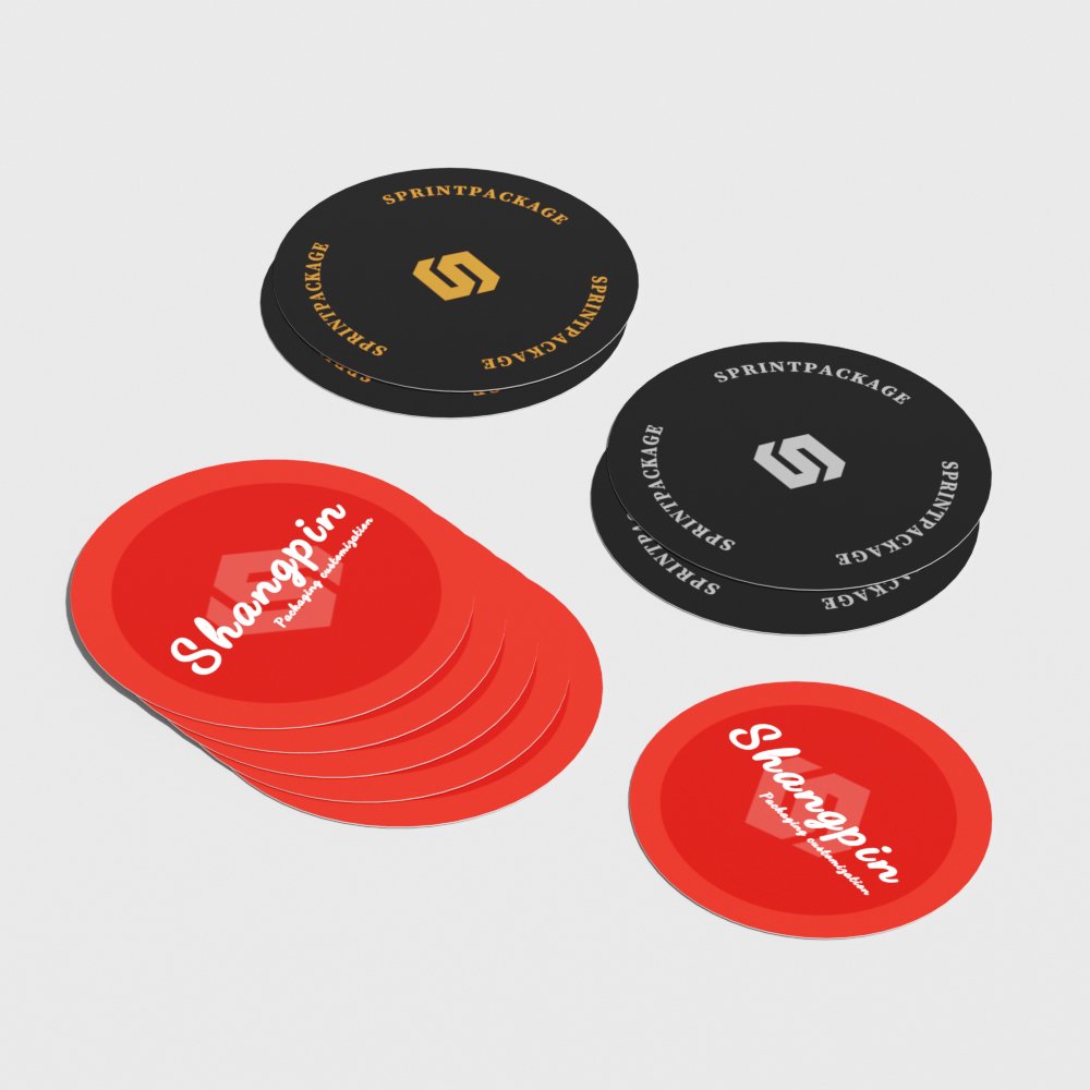 Custom Self-Adhesive Roll Vinyl Circle Label Sticker Private Design UV Printed Waterproof Sticker For Small Business
