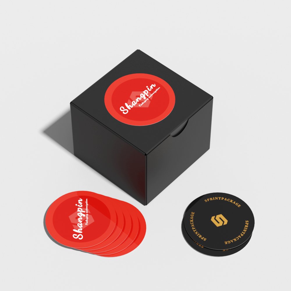 Custom Self-Adhesive Roll Vinyl Circle Label Sticker Private Design UV Printed Waterproof Sticker For Small Business