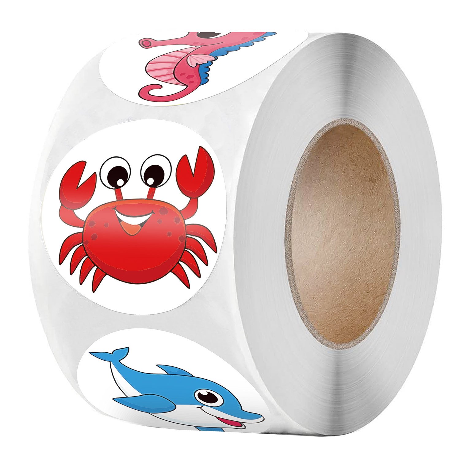 50-500pcs Cute Cartoon Starfish Stickers Children Reward Label