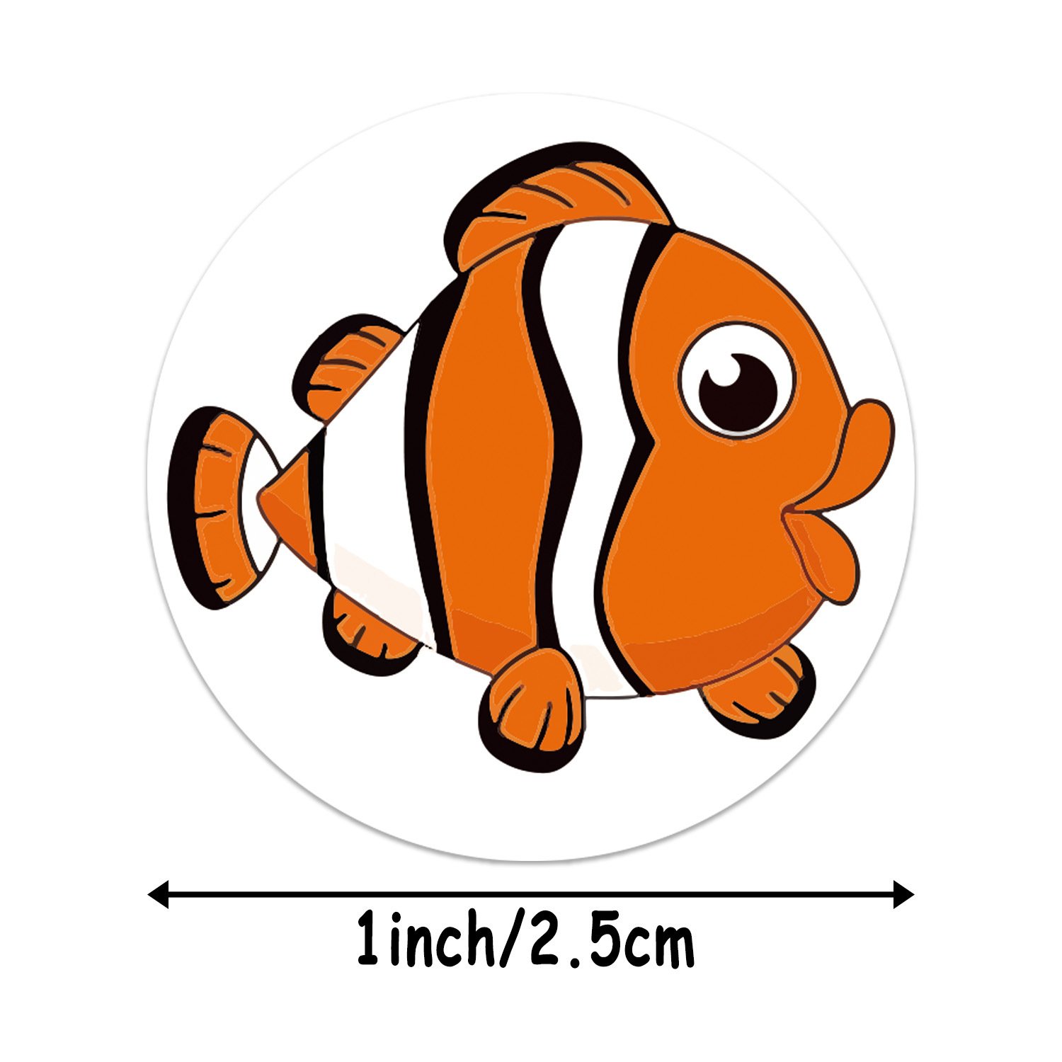 50-500pcs Cute Cartoon Starfish Stickers Children Reward Label