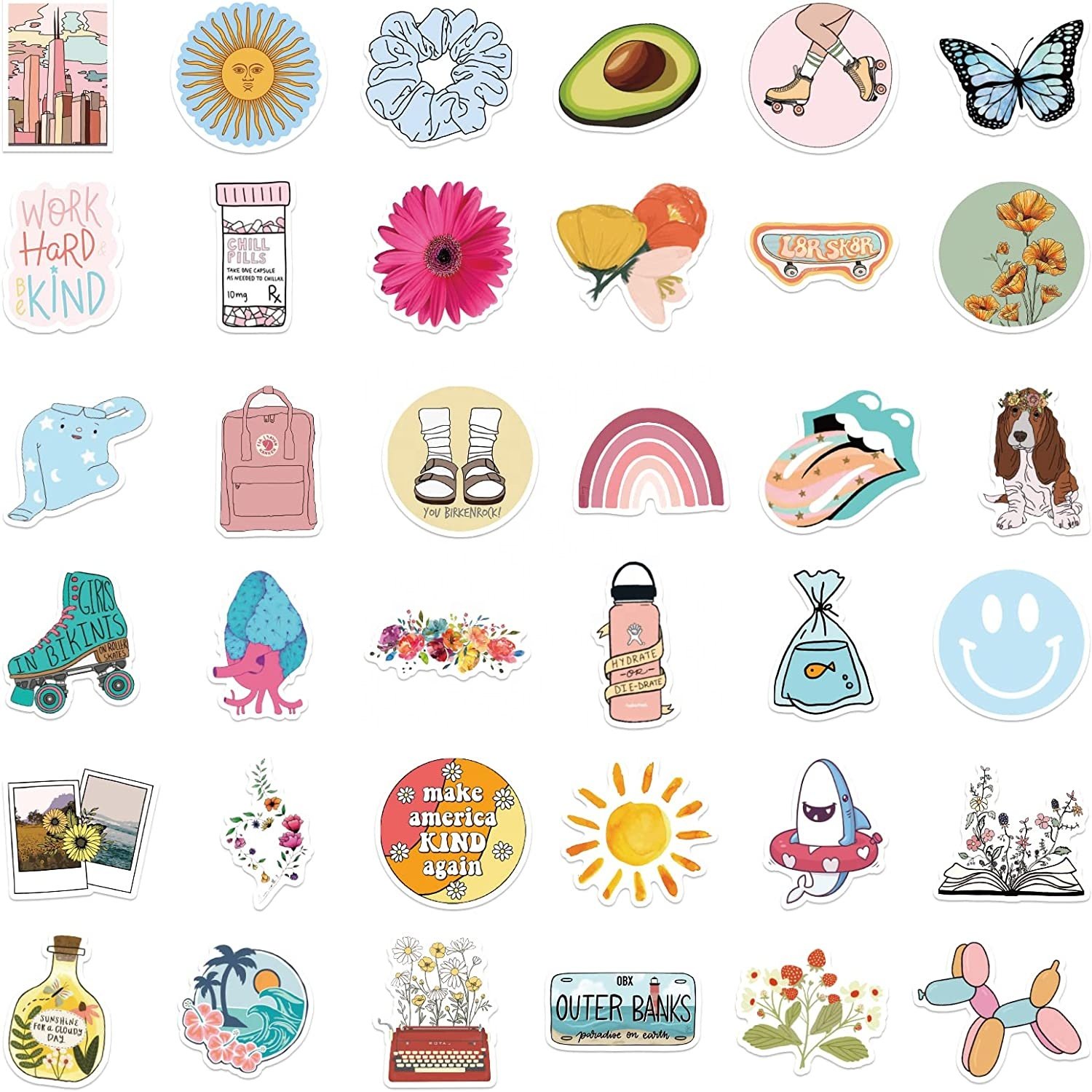 KYW Vinyl Die Cut Kids Cartoon Anime Sticker die cut magnetic stickers