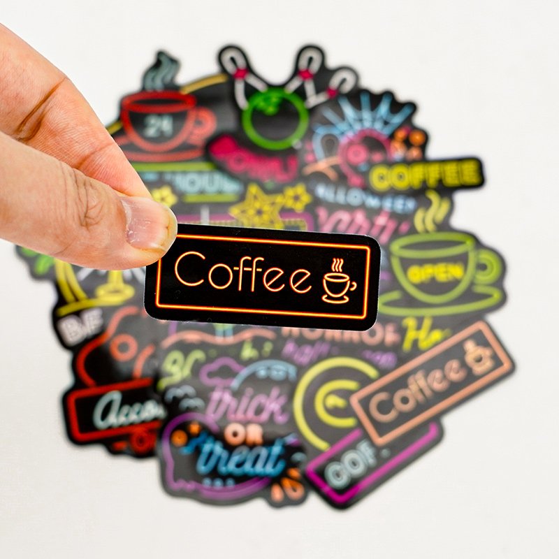 Custom Kiss Cut Laptop Phone Private Cute Cartoon Animal Decorative Kawaii Kid Designers Sticker Label Paper Sheet Printed Maker
