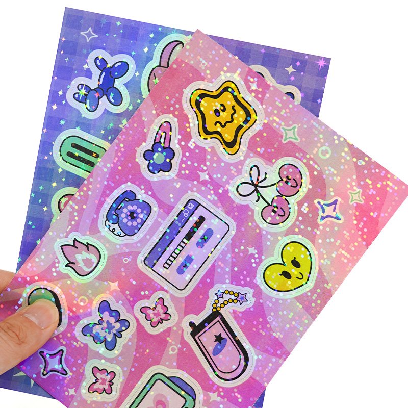Self Adhesive Paper Labels paper Printing Custom logo label Kiss Cut Sticker Sheet