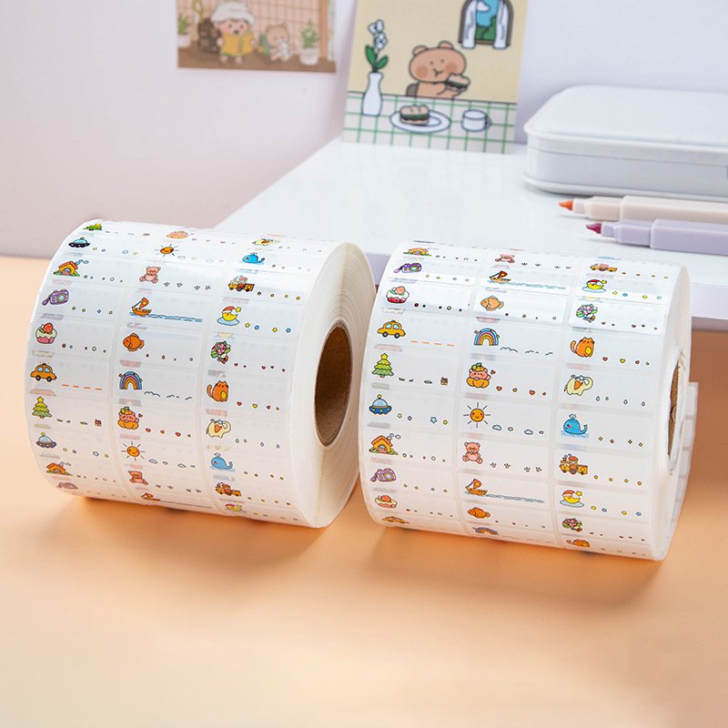 Name labels sticker top grade material adhesive name stickers cartoon name logo stickers