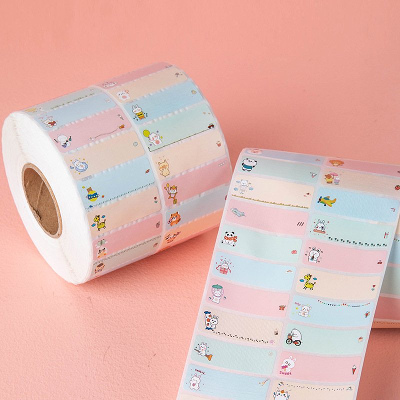 Name labels sticker top grade material adhesive name stickers cartoon name logo stickers