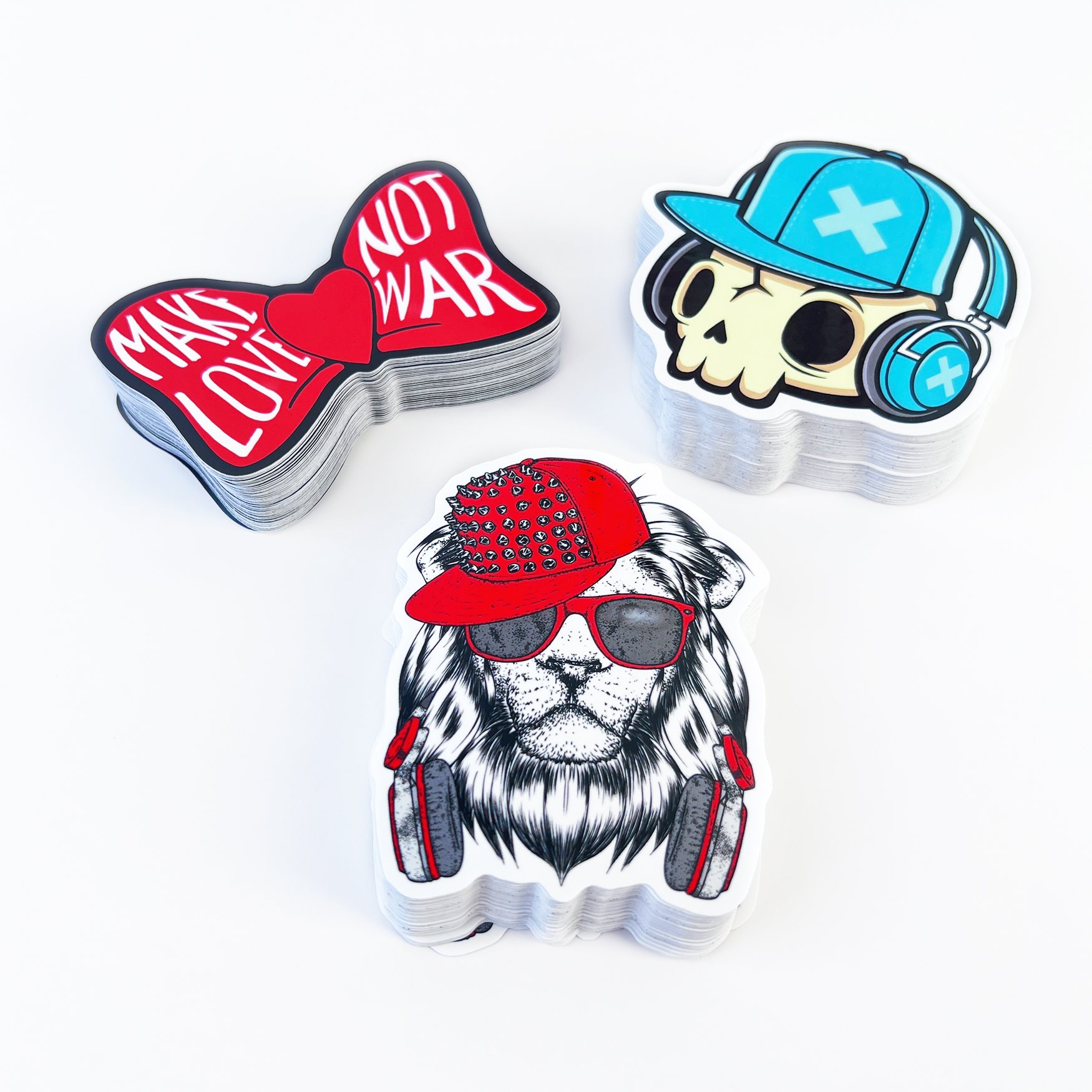 Personalized UV Resist Adhesive Logo Sticker Vinyl PVC Cartoon Waterproof Decorative Custom Die Cut Stickers For Promotion
