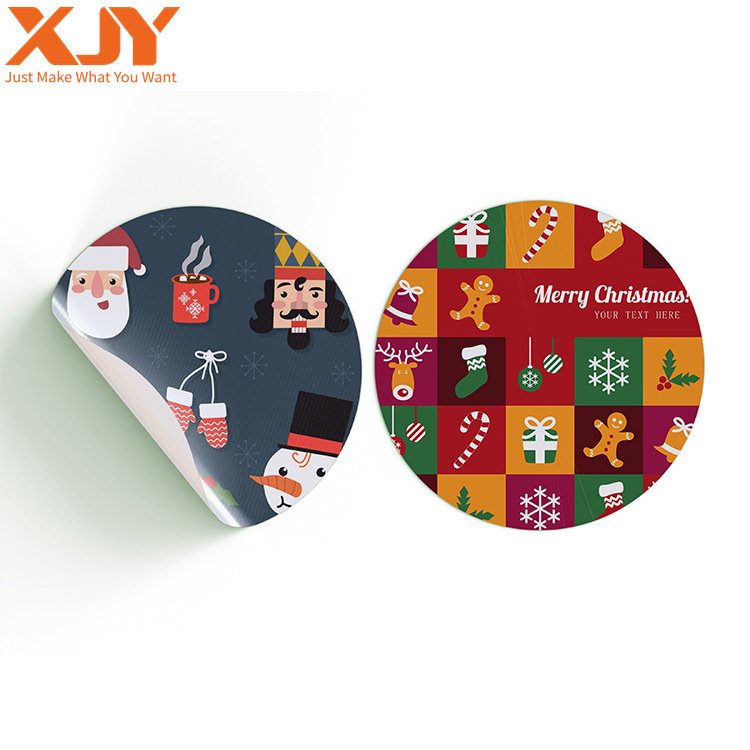 XJY Cartoon Christmas Stickers For Children Gift package Sticker Sheet Merry Christmas Decoration Holiday Celebration sticker