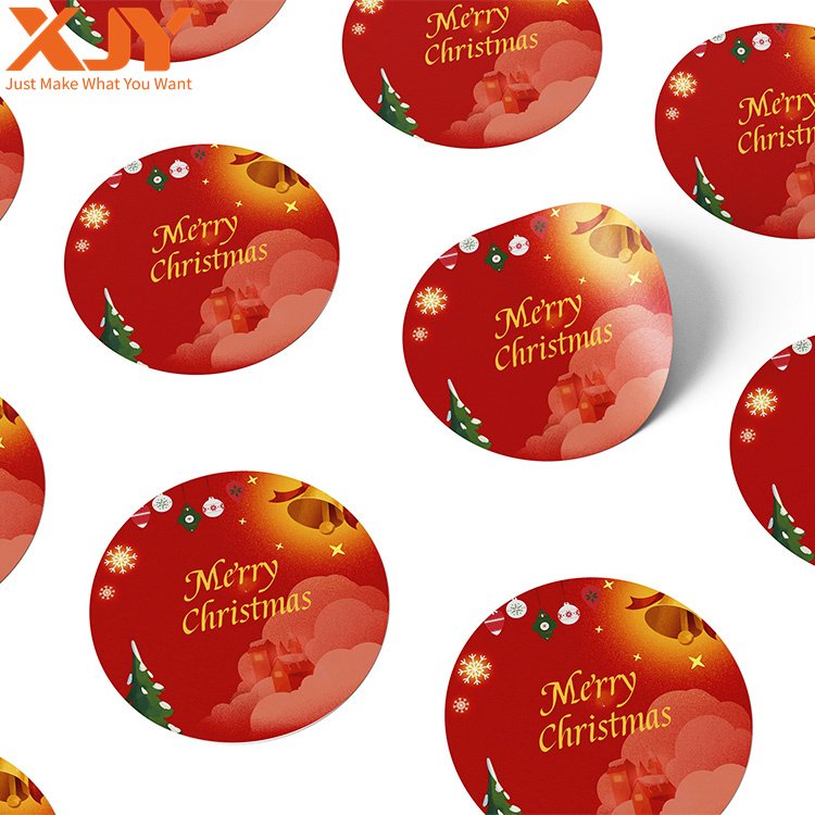 XJY Cartoon Christmas Stickers For Children Gift package Sticker Sheet Merry Christmas Decoration Holiday Celebration sticker