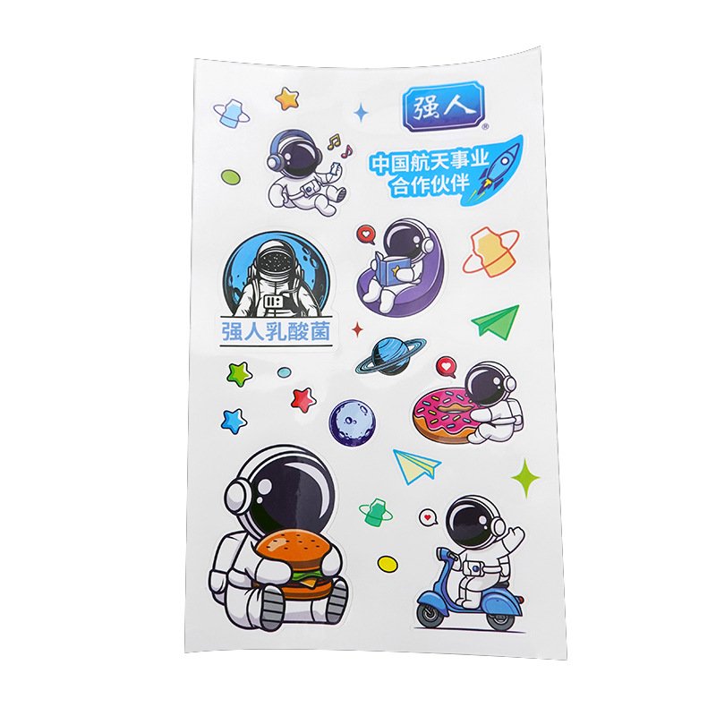Diary Handmade Vinyl Sticker For Scrapbook Laptop astronaut Decorate Sticker