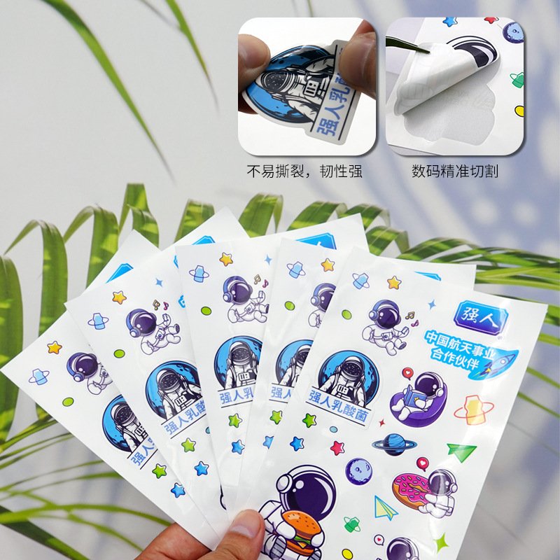 Diary Handmade Vinyl Sticker For Scrapbook Laptop astronaut Decorate Sticker