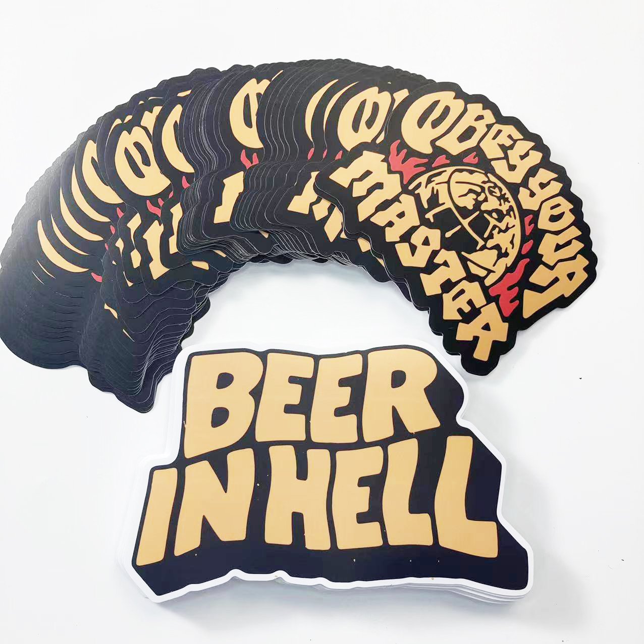 Custom Bumper Stickers UV Printing Adhesive Waterproof Die Cut PVC Vinyl Individual Logo Cartoon Stickers for Outdoor Car