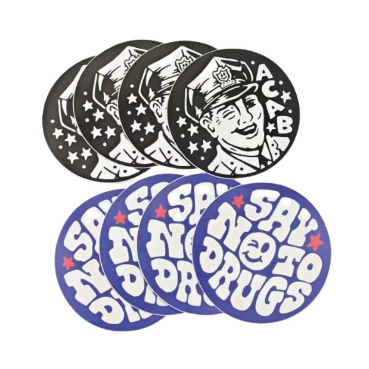 Custom Bumper Stickers UV Printing Adhesive Waterproof Die Cut PVC Vinyl Individual Logo Cartoon Stickers for Outdoor Car