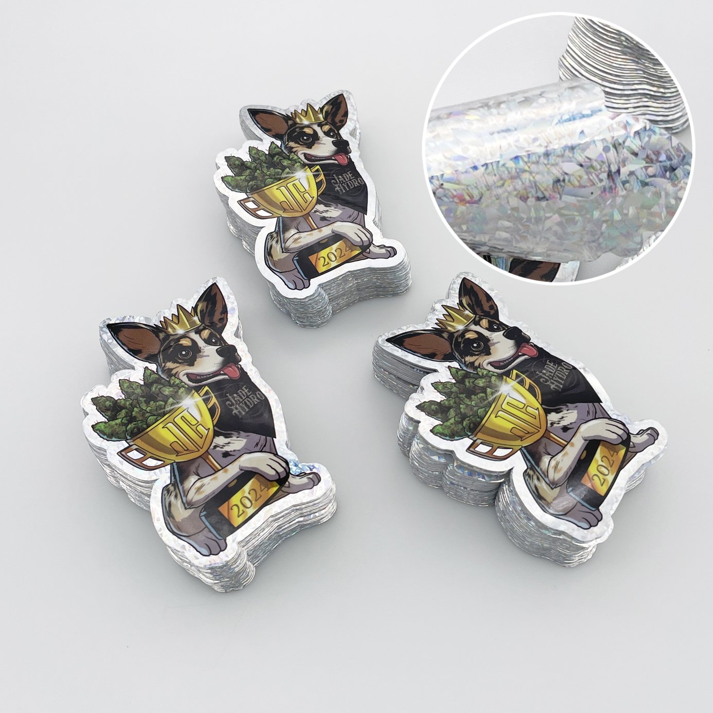 Glossy Lamination Permanent Glue White Vinyl Cartoon Die Cut Sticker Square Sticker Sheets