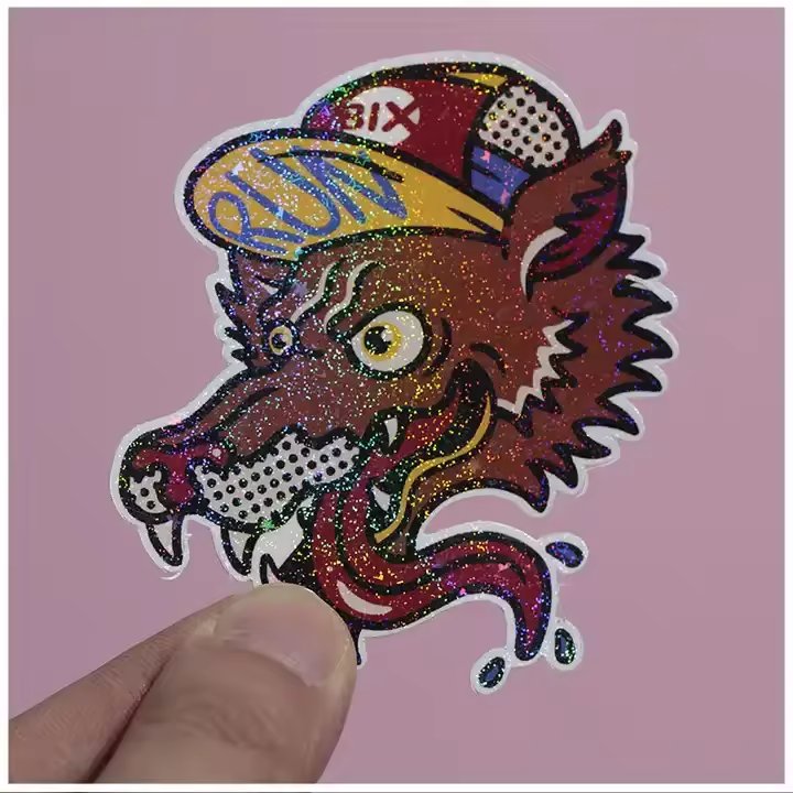 Custom Printing Die Cut Vinyl Stickers Adhesive Waterproof PVC Label Company Logo Design Cartoon Stickers