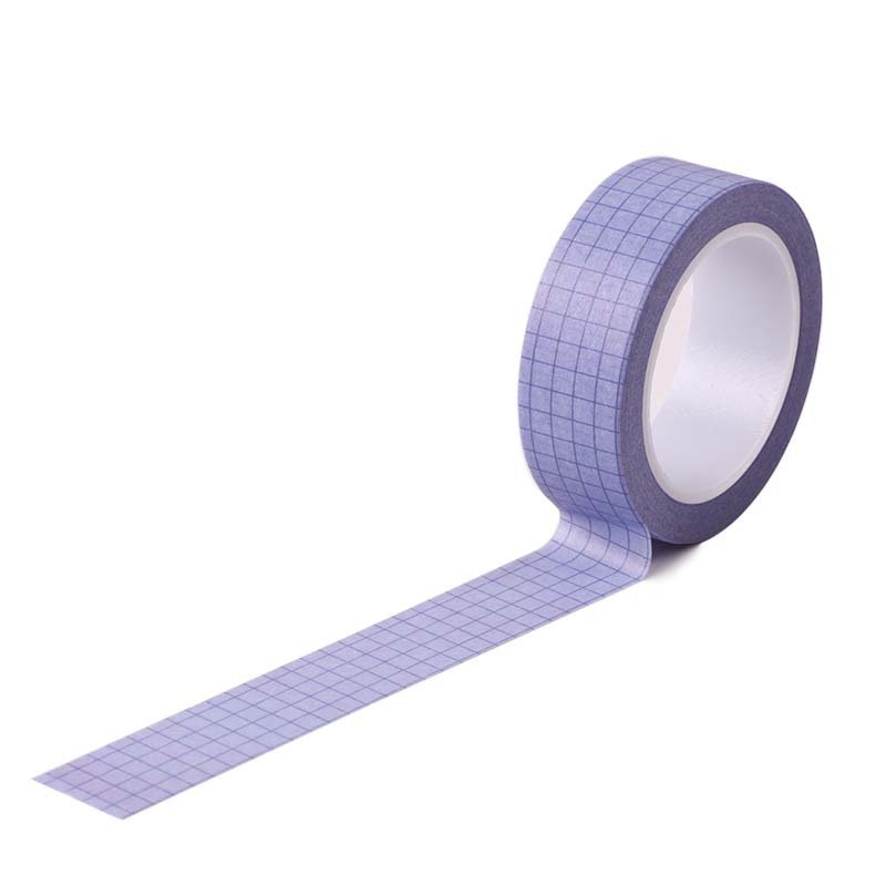 1 roll/piece and paper tape basic solid color checkered DIY ledger decorative stickers