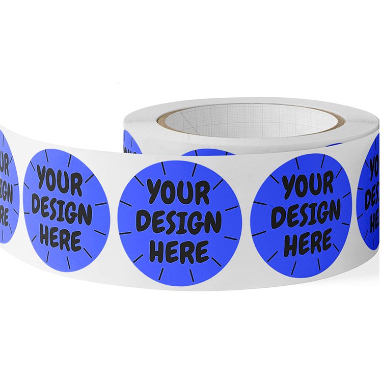 Labels Custom Printed Round Adhesive Waterproof Cartoon Roll Thank you Stickers