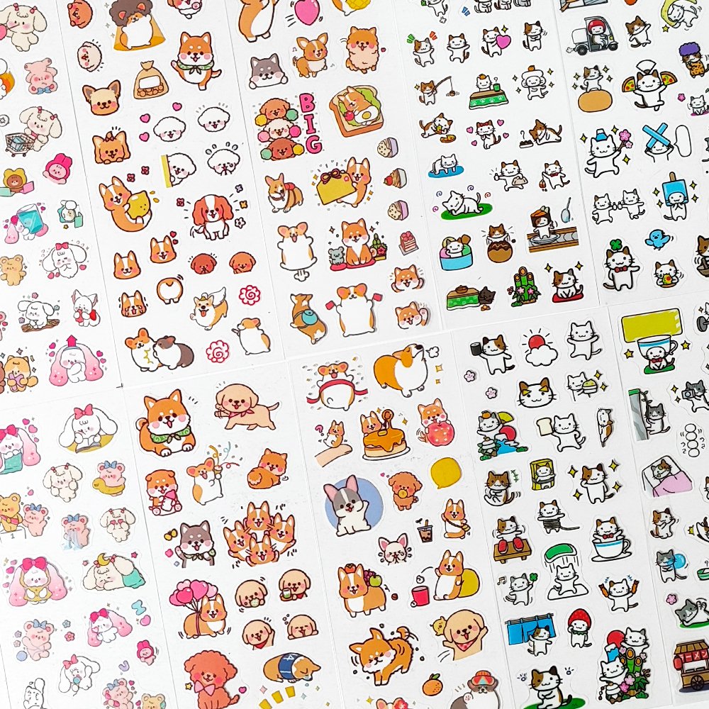 Custom Stickers Print Cute Cartoon Princess Anime Decorative Sticker PVC Waterproof Stickers For Kids