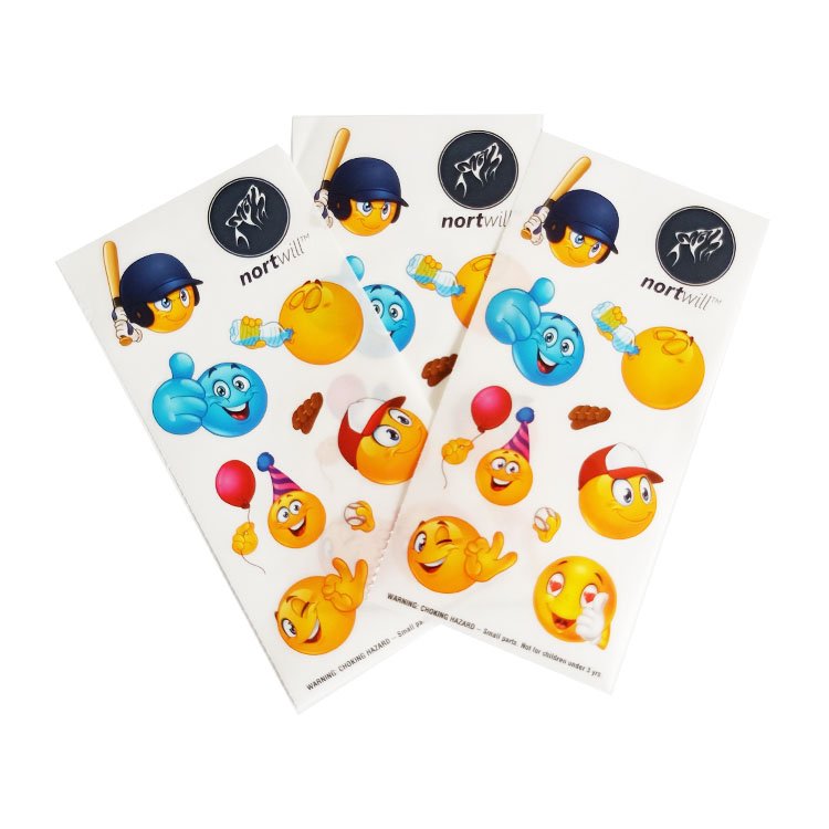 Lovely cartoon character label stickers custom vinyl stickers sheet