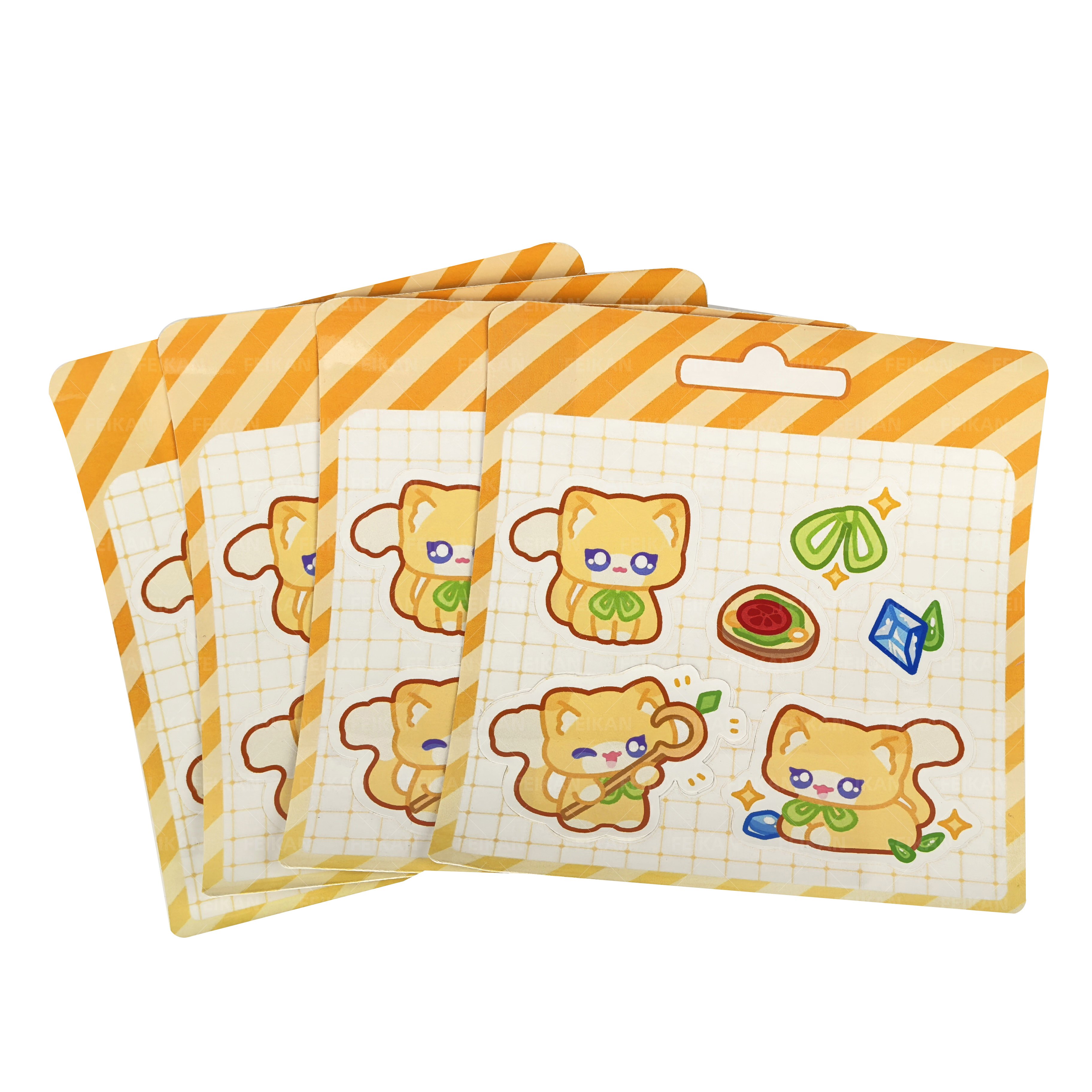 Promotional cheap custom cartoon anime single stickers,waterproof die cut stickers,printing kiss cut stickers for sale