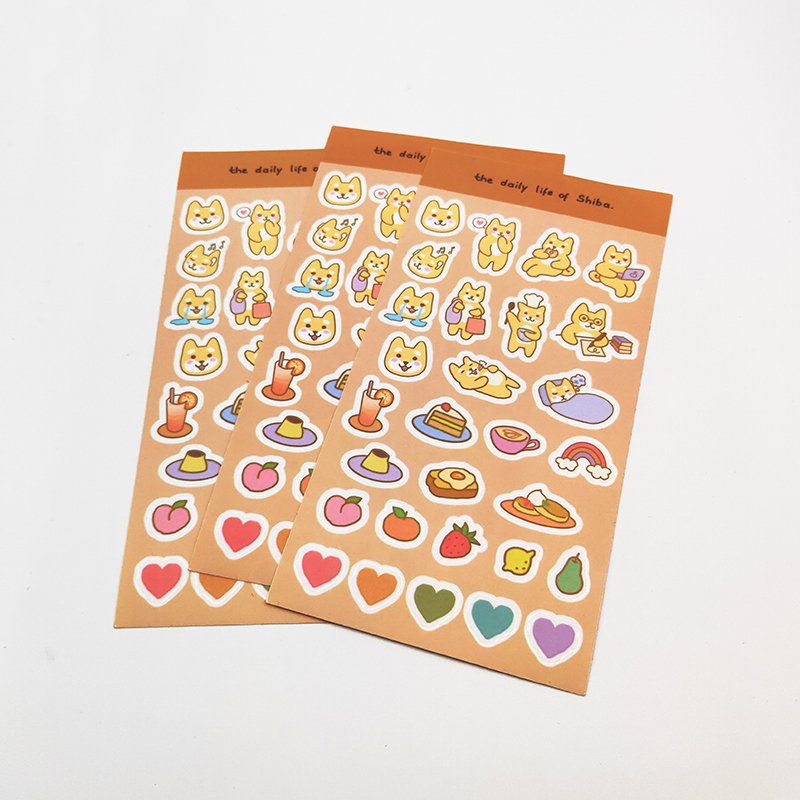 Quality Print Matte Vinyl Decorative Sticker Custom Kiss Cut Cute Cartoon Sheet Sticker