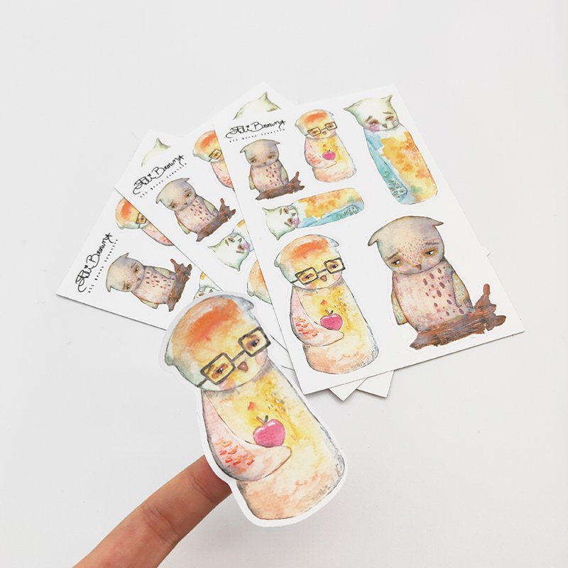 Quality Print Matte Vinyl Decorative Sticker Custom Kiss Cut Cute Cartoon Sheet Sticker