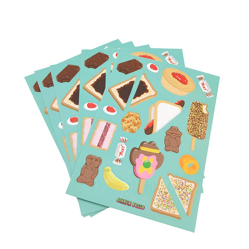 Quality Print Matte Vinyl Decorative Sticker Custom Kiss Cut Cute Cartoon Sheet Sticker