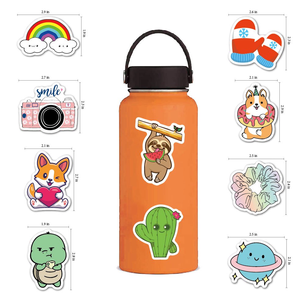 Vinyl Anime Mixed Stickers waterproof and sun-resistant cartoon VSCO sticker for phone laptop skateboard die cut sticker pack