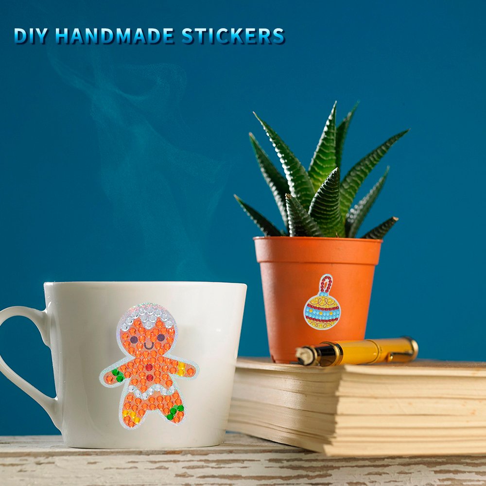 Cartoon Diamond Painting Stickers, Refrigerator Stickers, 5D DIY Creative Children's Leisure Stickers