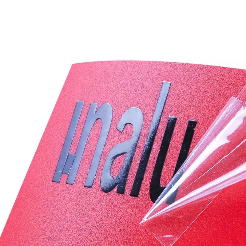 Crafts Glass Logo Furnitures Wood 3D Metallic Gold Sliver transfer Sticker custom waterproof vinyl UV transfer sticker