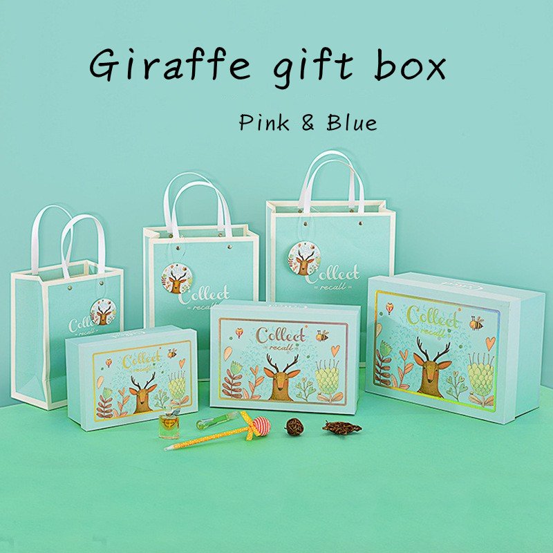 Spot deer to make cartoon gift packaging birthday gift lipstick box LiDai suits