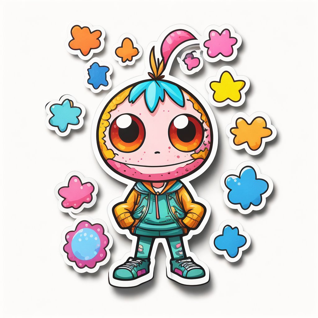 Cute cartoon unicorn inspirational animal children reward sticker teacher student encouragement sticker