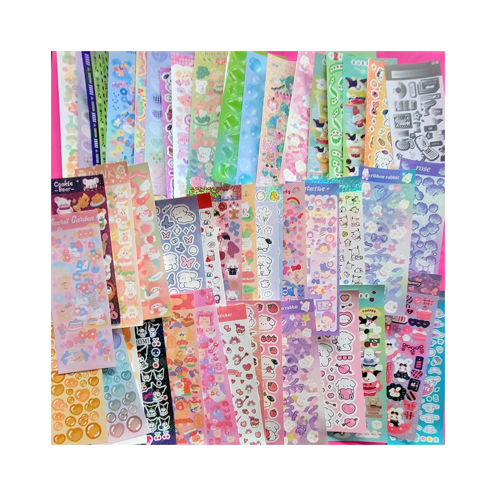 Scrapbooking Sticker Self-Adhesive School Children Decorative Cartoon Sheet Scrapbook Books Stickers