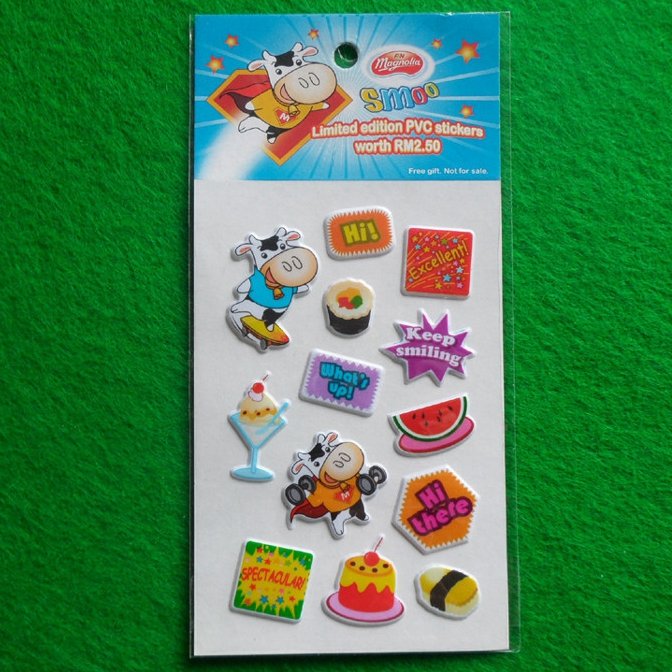 Custom 3D puffy sticker sheets for kids wholesale kawaii 3D cute animals puffy stickers