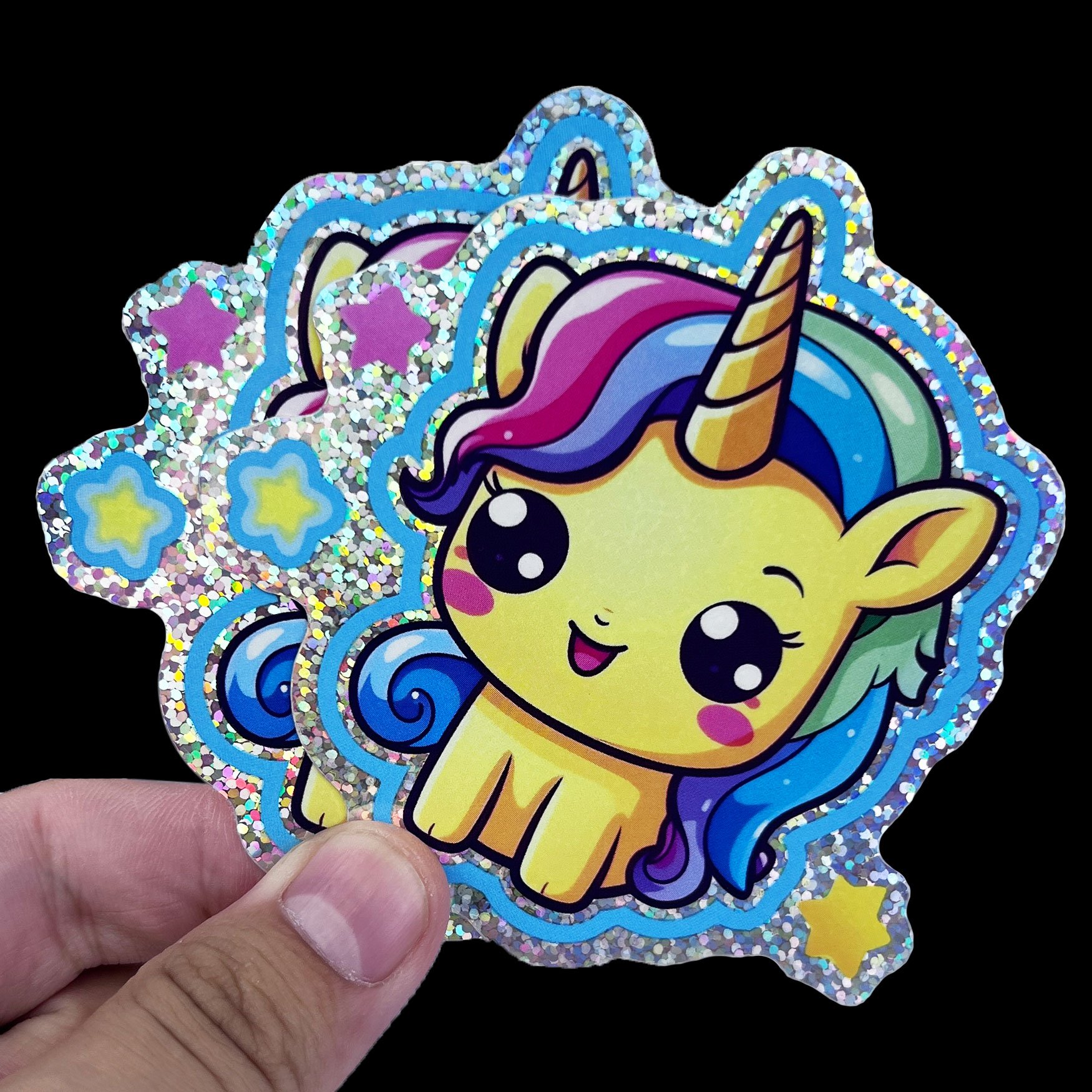Private Logo UV Resist Printed Waterproof Durable Vinyl PVC Decorative Die Cut Custom Cute Cartoon Sticker Custom Stickers