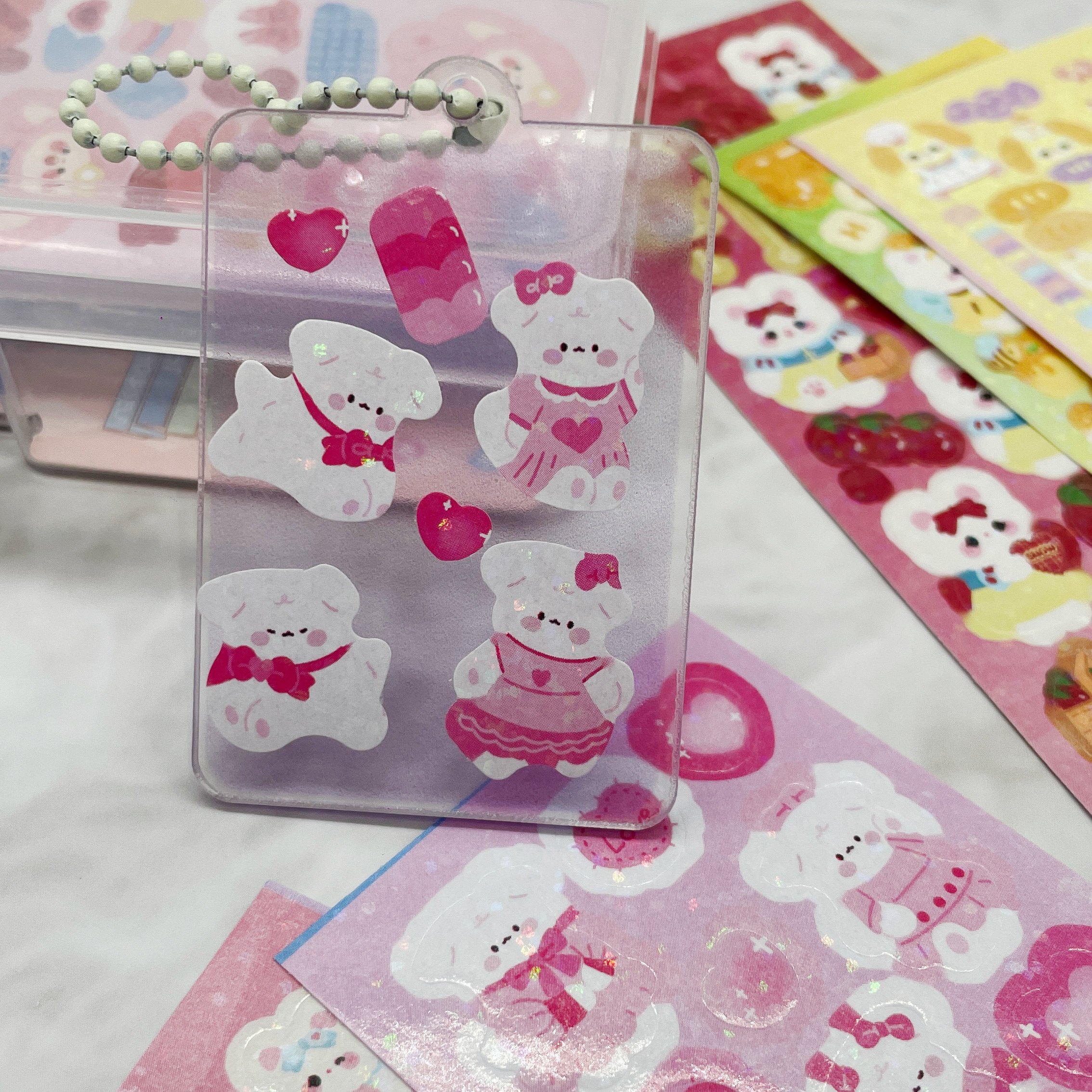 BD PACK wholesale mix and match multiple Kawaii children's stationery cards cute and shiny waterproof self-adhesive stickers
